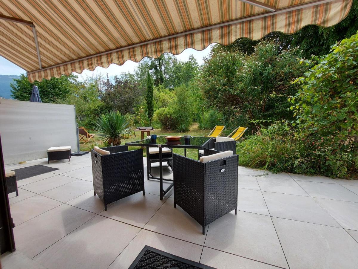 Centre St Jorioz : Charmant Et Spacieux Studio Avec Terrasse Et Jardin Privatif Saint-Jorioz Bagian luar foto