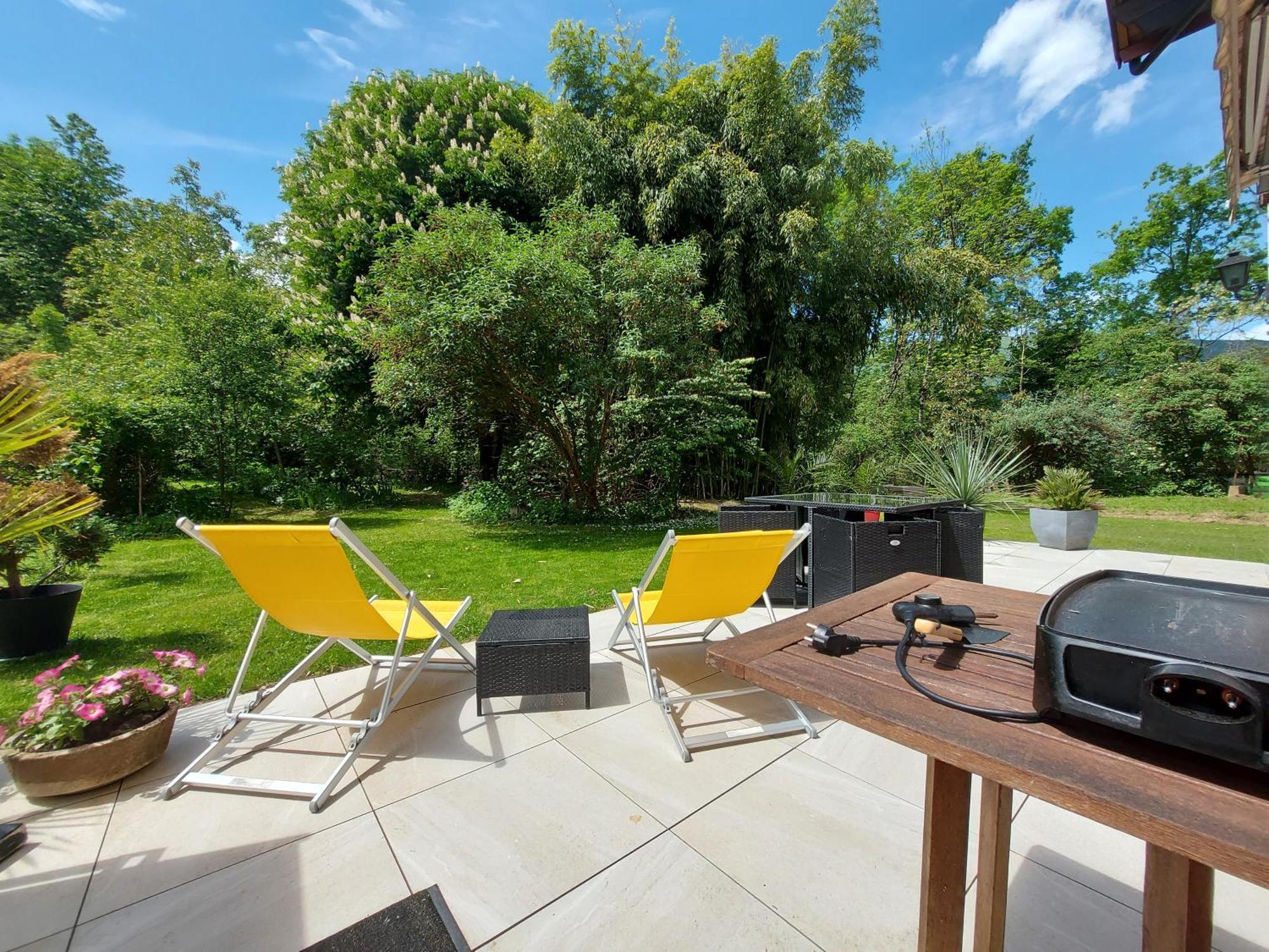 Centre St Jorioz : Charmant Et Spacieux Studio Avec Terrasse Et Jardin Privatif Saint-Jorioz Bagian luar foto